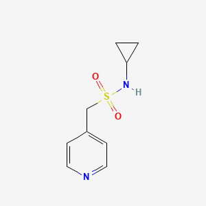 molecular formula C9H12N2O2S B13462257 N-cyclopropyl-1-(pyridin-4-yl)methanesulfonamide CAS No. 1420813-09-7