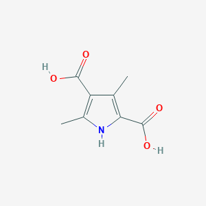 molecular formula C8H9NO4 B1346226 3,5-dimethyl-1H-pyrrole-2,4-dicarboxylic acid CAS No. 5434-29-7