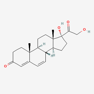 molecular formula C21H28O4 B1346229 17,21-Dihydroxypregna-4,6-diene-3,20-dione CAS No. 70081-51-5