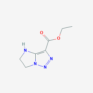 molecular formula C7H10N4O2 B13462309 ethyl 4H,5H,6H-imidazo[1,2-c][1,2,3]triazole-3-carboxylate 