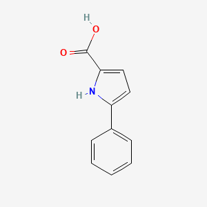 molecular formula C11H9NO2 B1346232 5-Phenyl-1H-pyrrole-2-carboxylic acid CAS No. 6636-06-2