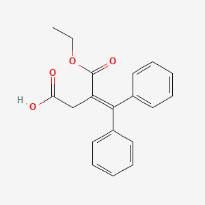 molecular formula C19H18O4 B1346234 3-(乙氧羰基)-4,4-二苯基丁-3-烯酸 CAS No. 5438-22-2