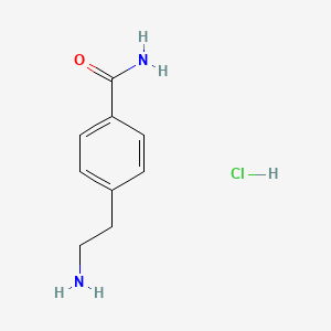molecular formula C9H13ClN2O B13462348 4-(2-Aminoethyl)benzamide hydrochloride 