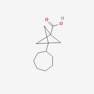 molecular formula C13H20O2 B13462363 3-Cycloheptylbicyclo[1.1.1]pentane-1-carboxylic acid 