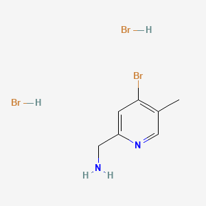 molecular formula C7H11Br3N2 B13462377 1-(4-Bromo-5-methylpyridin-2-yl)methanamine dihydrobromide CAS No. 2919955-83-0
