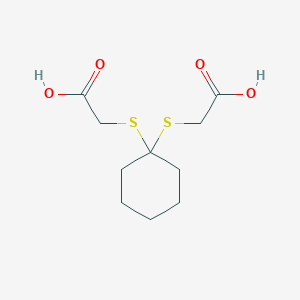 2-({1-[(Carboxymethyl)thio]cyclohexyl}thio)acetic acid