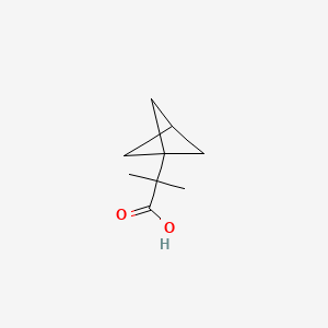 molecular formula C9H14O2 B13462422 2-{Bicyclo[1.1.1]pentan-1-yl}-2-methylpropanoic acid 