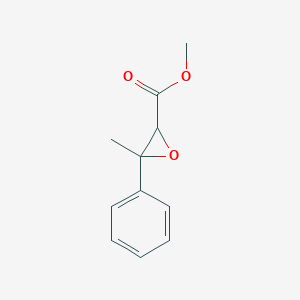 molecular formula C11H12O3 B1346245 Methyl 3-methyl-3-phenyloxirane-2-carboxylate CAS No. 5441-04-3