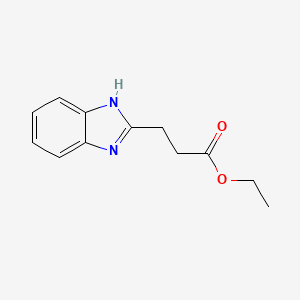 1h-Benzimidazole-2-propanoic acid, ethyl ester