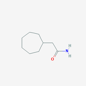 molecular formula C9H17NO B1346250 2-Cycloheptylacetamide CAS No. 14224-71-6