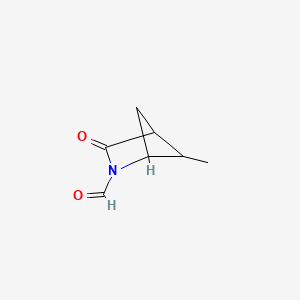 molecular formula C7H9NO2 B13462543 5-Methyl-3-oxo-2-azabicyclo[2.1.1]hexane-2-carbaldehyde 