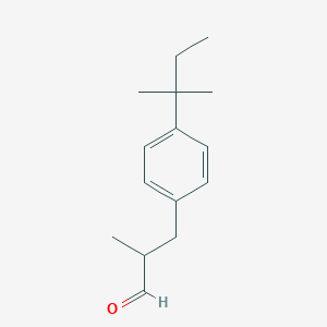 molecular formula C15H22O B1346255 2-Methyl-3-[4-(2-methylbutan-2-yl)phenyl]propanal CAS No. 67467-96-3