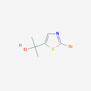 molecular formula C6H8BrNOS B13462570 2-(2-Bromo-1,3-thiazol-5-yl)propan-2-ol 