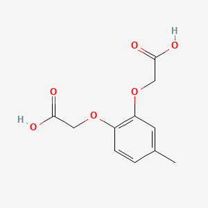 molecular formula C11H12O6 B1346258 4-Methylcatechol-O,O-diacetic acid CAS No. 5458-76-4