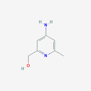 molecular formula C7H10N2O B13462608 (4-Amino-6-methylpyridin-2-yl)methanol 