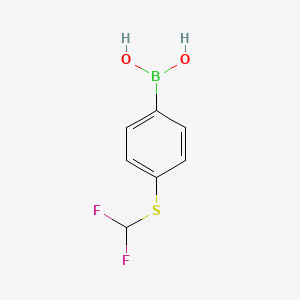 molecular formula C7H7BF2O2S B13462616 (4-((Difluoromethyl)thio)phenyl)boronic acid 
