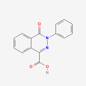 molecular formula C15H10N2O3 B1346262 4-Oxo-3-phenyl-3,4-dihydrophthalazine-1-carboxylic acid CAS No. 57531-19-8