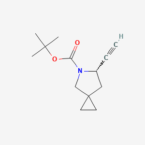 molecular formula C13H19NO2 B13462620 Tert-butyl (S)-6-ethynyl-5-azaspiro[2.4]heptane-5-carboxylate 