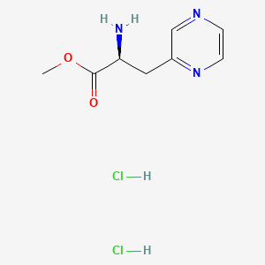 molecular formula C8H13Cl2N3O2 B13462626 methyl (2S)-2-amino-3-(pyrazin-2-yl)propanoate dihydrochloride 