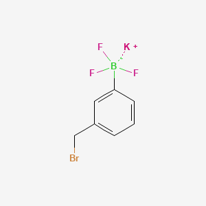 molecular formula C7H6BBrF3K B13462673 Potassium (3-(bromomethyl)phenyl)trifluoroborate 