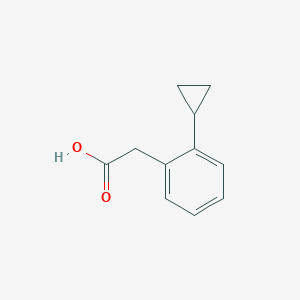 molecular formula C11H12O2 B13462698 2-(2-Cyclopropylphenyl)aceticacid CAS No. 1500744-36-4