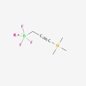 molecular formula C6H11BF3KSi B13462720 Potassium trifluoro(3-(trimethylsilyl)prop-2-yn-1-yl)borate 