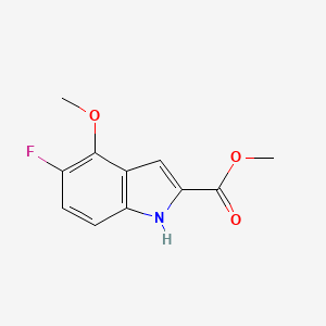 molecular formula C11H10FNO3 B13462739 methyl 5-fluoro-4-methoxy-1H-indole-2-carboxylate CAS No. 2107185-00-0