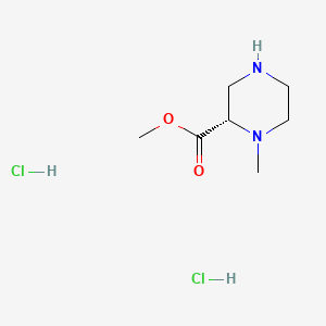 molecular formula C7H16Cl2N2O2 B13462742 methyl (2S)-1-methylpiperazine-2-carboxylate dihydrochloride 