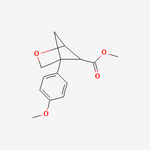 molecular formula C14H16O4 B13462754 Methyl 4-(4-methoxyphenyl)-2-oxabicyclo[2.1.1]hexane-5-carboxylate 