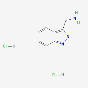 molecular formula C9H13Cl2N3 B13462806 1-(2-methyl-2H-indazol-3-yl)methanamine dihydrochloride 