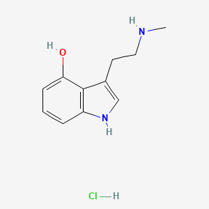 molecular formula C11H15ClN2O B13462867 3-[2-(methylamino)ethyl]-1H-indol-4-ol hydrochloride 