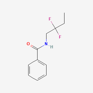 molecular formula C11H13F2NO B13462894 N-(2,2-difluorobutyl)benzamide 