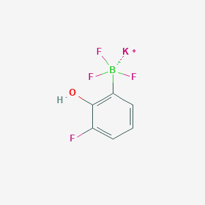molecular formula C6H4BF4KO B13462898 Potassium trifluoro(3-fluoro-2-hydroxyphenyl)borate 