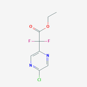 molecular formula C8H7ClF2N2O2 B13462920 Ethyl 2-(5-chloropyrazin-2-yl)-2,2-difluoroacetate 