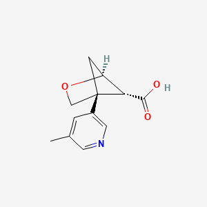molecular formula C12H13NO3 B13462935 rac-(1R,4S,5S)-4-(5-methylpyridin-3-yl)-2-oxabicyclo[2.1.1]hexane-5-carboxylic acid 