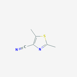 molecular formula C6H6N2S B13462947 Dimethyl-1,3-thiazole-4-carbonitrile 