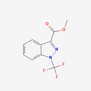 molecular formula C10H7F3N2O2 B13462964 methyl 1-(trifluoromethyl)-1H-indazole-3-carboxylate 