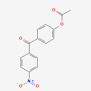 molecular formula C15H11NO5 B1346298 4-Acetoxy-4'-nitrobenzophenone CAS No. 890099-64-6