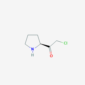 molecular formula C6H10ClNO B13463011 Proline chloromethyl ketone CAS No. 38491-75-7