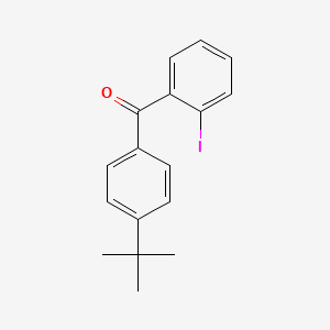 molecular formula C17H17IO B1346302 4-Tert-butyl-2'-iodobenzophenone CAS No. 951889-75-1