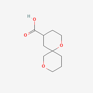 molecular formula C10H16O4 B13463029 1,8-Dioxaspiro[5.5]undecane-4-carboxylic acid 