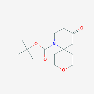 molecular formula C14H23NO4 B13463055 Tert-butyl 4-oxo-9-oxa-1-azaspiro[5.5]undecane-1-carboxylate 