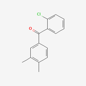 molecular formula C15H13ClO B1346307 2-Chloro-3',4'-dimethylbenzophenone CAS No. 34701-99-0