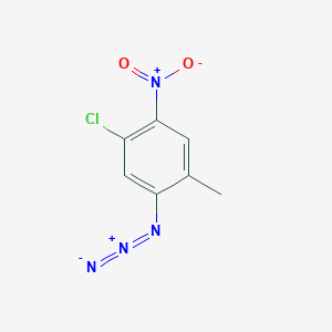 molecular formula C7H5ClN4O2 B13463071 1-Azido-5-chloro-2-methyl-4-nitrobenzene 