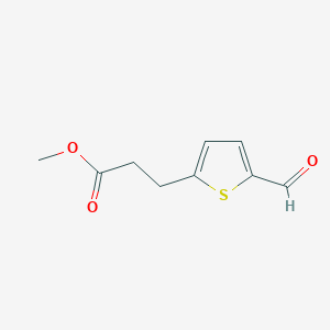 molecular formula C9H10O3S B13463095 Methyl 3-(5-formylthiophen-2-YL)propanoate CAS No. 85326-67-6