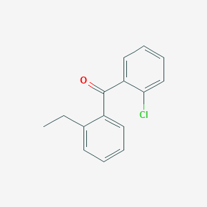 molecular formula C15H13ClO B1346310 2-Chloro-2'-ethylbenzophenone CAS No. 951884-72-3