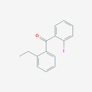 molecular formula C15H13IO B1346311 2-Ethyl-2'-iodobenzophenone CAS No. 951884-85-8