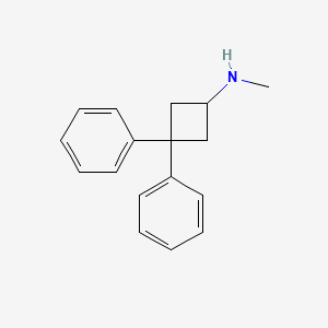 molecular formula C17H19N B13463131 N-methyl-3,3-diphenylcyclobutan-1-amine 