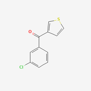 molecular formula C11H7ClOS B1346317 3-(3-Chlorobenzoyl)thiophene CAS No. 896618-55-6