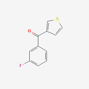 molecular formula C11H7FOS B1346318 3-(3-Fluorobenzoyl)thiophene CAS No. 896618-57-8